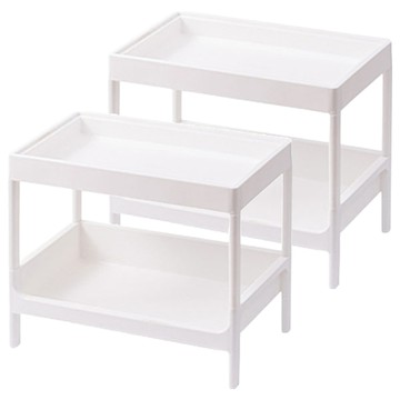 日式落地置物推車 雙層收納  2個