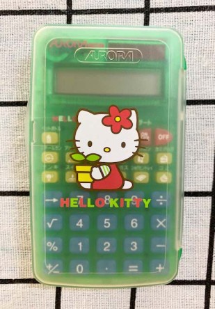 【震撼精品百貨】Hello Kitty 凱蒂貓~計算機-綠色*80218