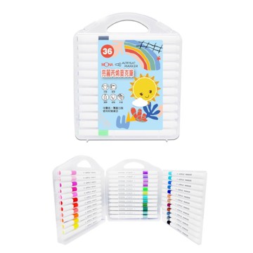 MONA 亮麗丙烯麥克筆組-36色(F-36)