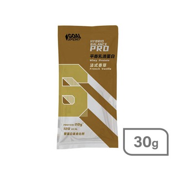 GOAL SPORT平衡乳清蛋白30g-法式香草