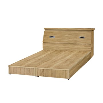 IHouse-經濟型房間組二件(床頭箱+床底)-雙人5尺梧桐