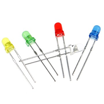 3mm發光二極管燈珠直插3V指示燈信號燈DIY實驗小燈維修樣品100裝