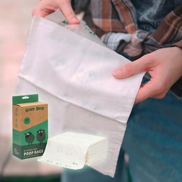 【日系報馬仔】Green Sheep 雙層 撿便袋 50只 GRS認證 再生材質 拾便袋 堅韌防漏 DS031474