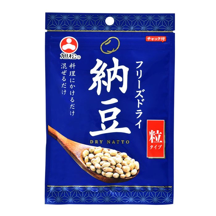 旭松 フリーズドライ納豆 粒タイプ30g×1ケース（全60本） 送料無料