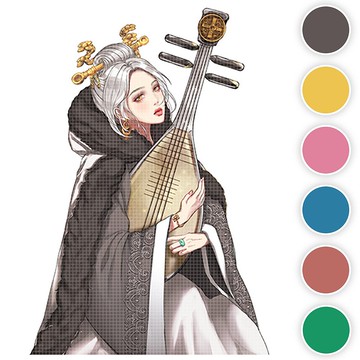 王爺（6色）34（honne market）人物貼紙 女孩貼紙 黑浣熊