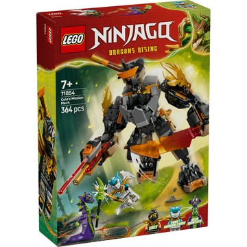 LEGO 旋風忍者系列 71854 阿剛的任務機械人和龍形冰忍(機器人 角色扮演 互動遊戲 兒童玩具 積木 禮物)