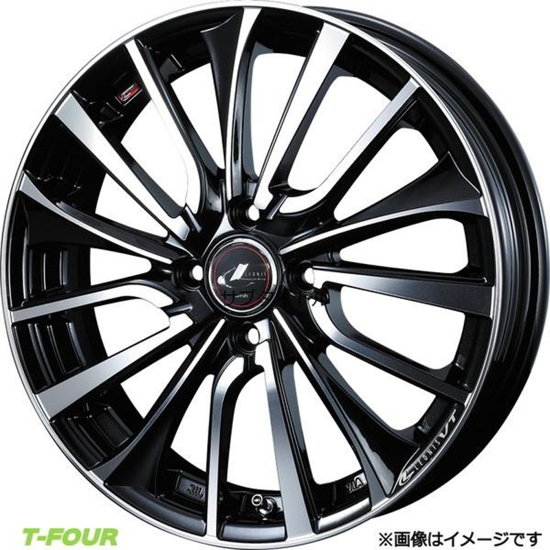 ウェッズ レオニス VT アルミホイール4本 1台分(17×6.5J 4-100 INSET50