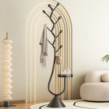 免運 可開票 家用衣架掛衣架落地臥室立式不占空間神器室內意式輕奢高級衣帽架 快速發貨