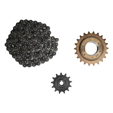 [waroom01] 114 鏈節 410 22T 22 齒鏈輪 13T 13 套裝套件適用於踏板車自行車摩托車