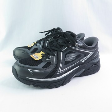Skechers 233156WBKSL 男休閒鞋 Stamina Sport 寬楦 瞬穿 黑銀【iSport愛運動】