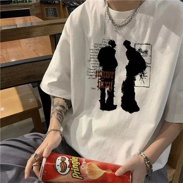 美式復古hiphop潮牌純棉短袖t恤男夏季歐美國潮高街寬鬆百搭上衣
