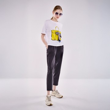 ■官網限定■  撞色鬆緊休閒長褲