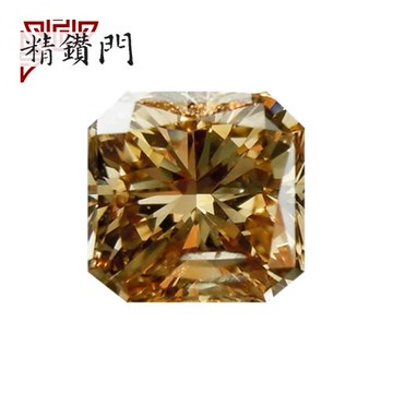 【精鑽門】方型祼鑽 0.53克拉 棕褐色/I