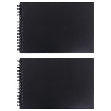 珠友文化 13K雙圈繪圖本 40張 NQ-63303-01 30.2 x 21.4 x 1cm  黑色  2本