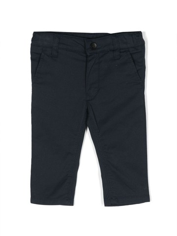 BOSS Kidswear - elasticated-waistband trousers - kids - Elastane/Cotton/Cotton - 6 - Blue