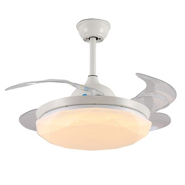 honey comb42吋變頻隱形吊扇燈led54w調光調色吸頂燈(v2603-54c)