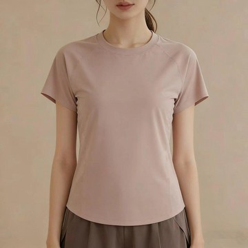 【舒適衣服】夏季上衣 瑜伽服上衣 女生健身上衣 短袖 運動上衣女 瑜伽服 女生短袖 薄款t恤女 速幹t恤 跑步訓練健身服