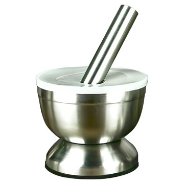 鼓型搗蒜缽 小號  1個  銀色