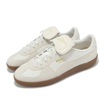 Puma 休閒鞋 Palermo Premium 男鞋 女鞋 米白 粉 麂皮 翻鞋舌 焦糖底 德訓鞋 40174401