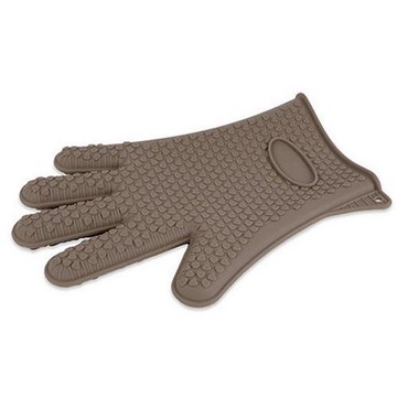 《Luigi Ferrero》Norsk五指止滑矽膠隔熱手套(摩卡)