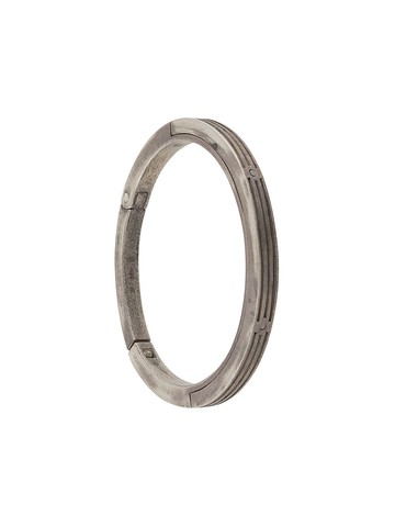 Parts of Four - engraved-detail bracelet - unisex - Sterling Silver - L