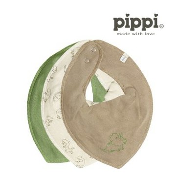 Brands4kids 線條恐龍圍兜兜3件組_Pippi系列