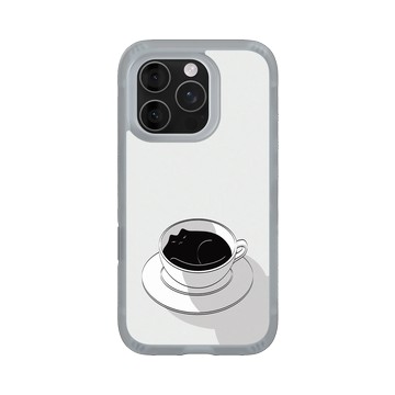 iPhone 16 Pro AirX 流變灰 - ilovedoodle (Lim Heng Swee) - Coffee Cat: 喵美式