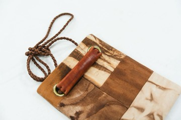 柿聚落拼接側包(方形格)