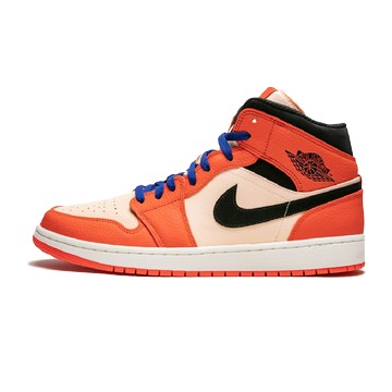AIR JORDAN 1 MID SE TEAM ORANGE BLACK