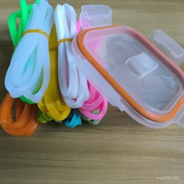 臺出24H🏆密封蓋硅膠條 密封圈膠圈 玻璃飯盒蓋子 樂扣保鮮盒 樂扣保鮮盒密封膠條 glass食品級 2HJF