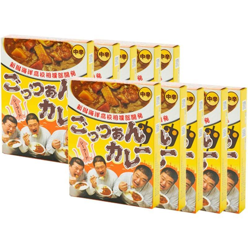 ごっつぁんカレー シーフード 中辛 10箱セット 180g×10 カレー レトルトカレー