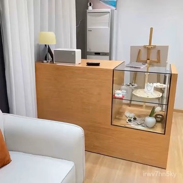 可開統編 廠家直銷 服裝店收銀臺美甲店吧臺玻璃展示櫃女裝店中島桌裝飾櫃陳列儲物櫃