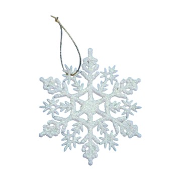 4"五彩雪花片吊飾