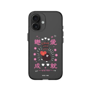 iPhone 16 Clear (相機按鈕) 酷墨灰 - 奧樂雞 Ology - 戀愛成就