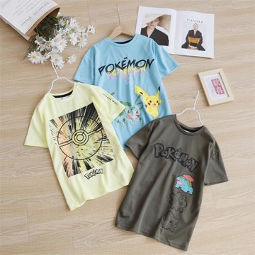 外貿原單夏裝男童速干網眼運動短袖T恤動漫卡通聯名上衣 中大童媛