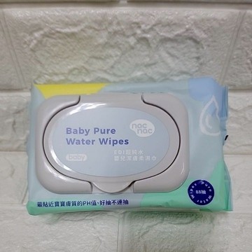 nac nac EDI超純水 嬰兒潔膚柔濕巾88抽2028/09