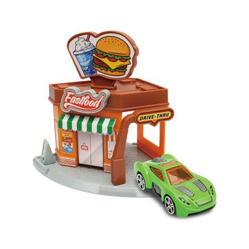 Speed City極速都市 口袋玩具場景及車 (快餐店) ToysRUs玩具反斗城