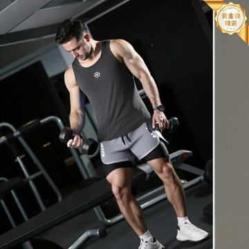 【假兩件潮搭】籃球訓練套裝 運動套裝 健身套裝 籃球服 跑步服 大碼寬鬆 速乾透氣 歐美版型 男女同款 健身訓練必備