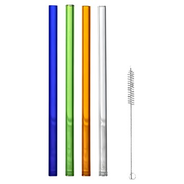 瑞典 BYON 玻璃吸管 15cm  4支  1組