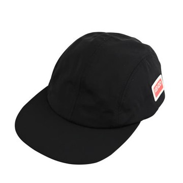 KENZO 5AC201 品牌LOGO皮標棉質帆布棒球帽/遮陽帽.黑