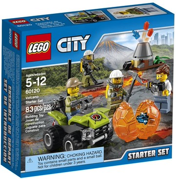 LEGO City Volcano Explorers 60120 Volcano Starter Set Building Kit (83 Piece) by LEGO