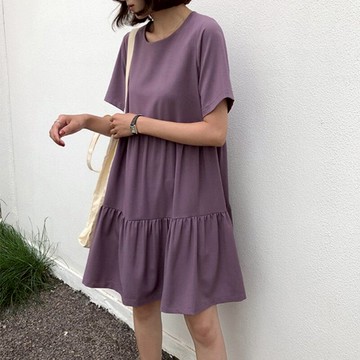 連衣裙女夏季新款韓版ins潮網紅洋氣顯瘦寬松大碼氣質仙女裙