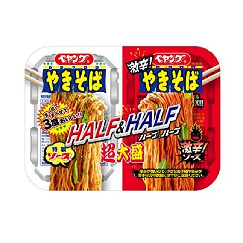 まるか ペヤング 超大盛やきそば ハーフハーフ激辛 235g×12個