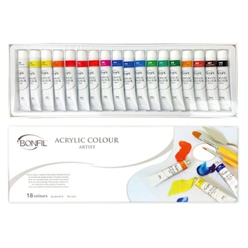 【BONFIL】西班牙 壓克力 顏料 12ml  18色 /組  BA1812