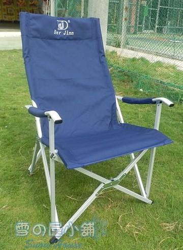 ╭☆雪之屋戶外休閒館☆╯@P27-6白金鋁合金扶手椅DJ523/ 登山/露營/野餐/烤肉/釣魚休閒用品