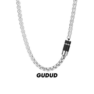 王嘉爾同款鏈條古巴項鏈男生潮流痞帥簡約高級感自律系列送男友