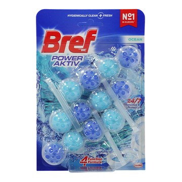 BREF 掛勾式馬桶潔廁球-海洋3入*50g