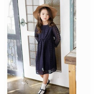 総レースワンピース アンサンブルワンピース キッズワンピース 女の子 春夏秋 カジュアル 子供ワンピース 通園 通学 普段使い パーティー 通販 Lineポイント最大get Lineショッピング