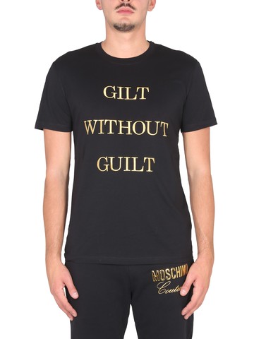 moschino "guilt without guilt" t-shirt