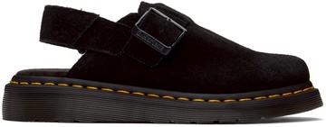 Dr. Martens 黑色 Jorge II Suede Slingback 穆勒鞋